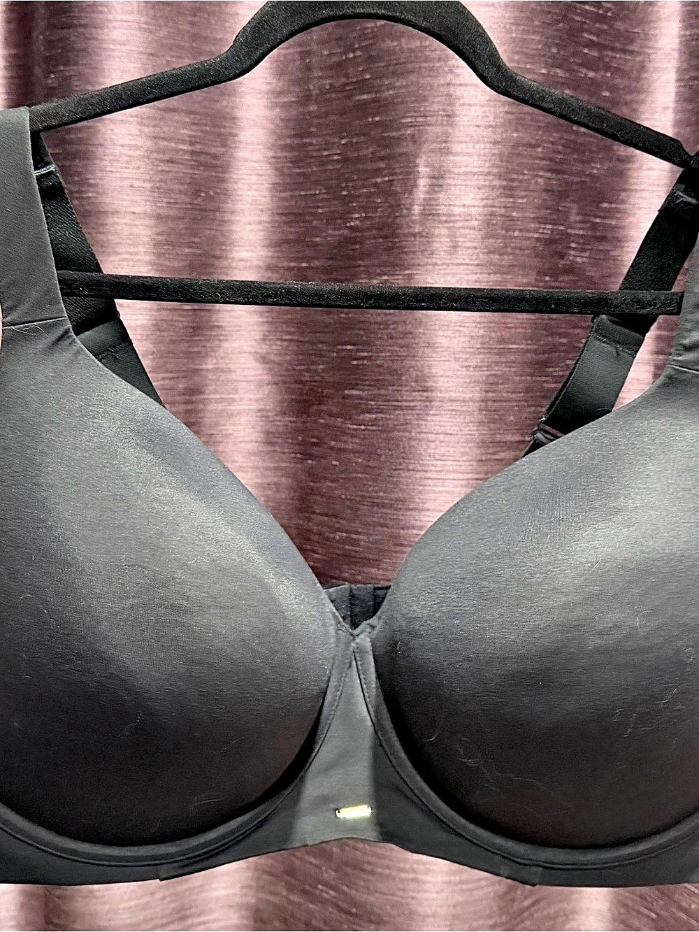 CACIQUE Lightly Lined Balconette  Bra Black 46H